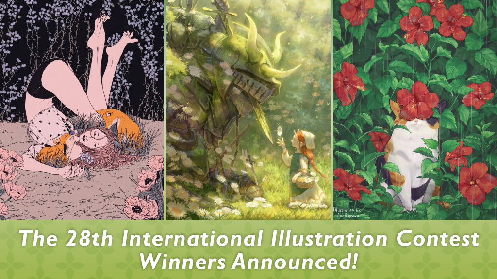 Over 5,800 entries on the theme of “Flowers”!　Winner of 28th International Illustration Contest Announced
