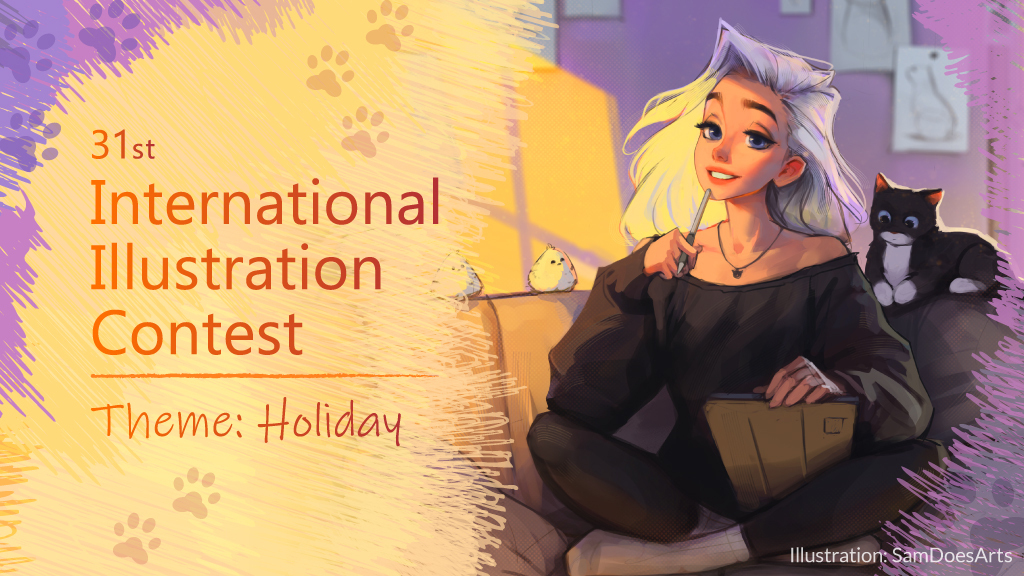 31st International Illustration Contest opens: Contestants submit original Holiday illustrations on social media