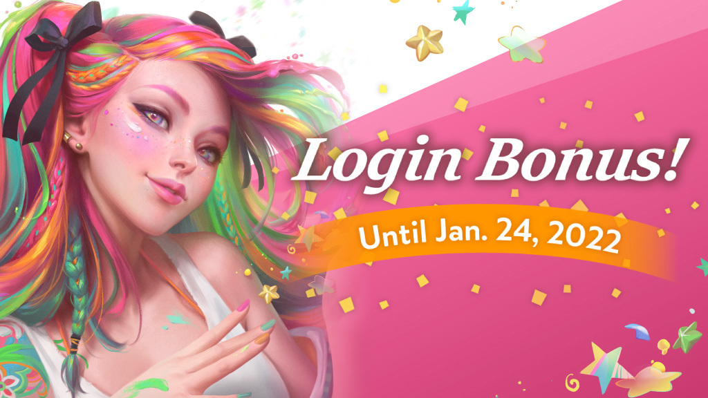Clip Studio Paint launches Login Bonus Promotion　Free trials for top-grade Clip Studio Paint EX also planned for new year period