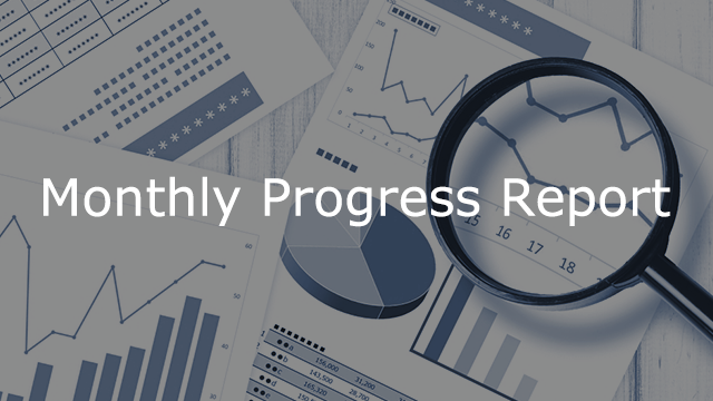 Monthly Progress Report for July now available.