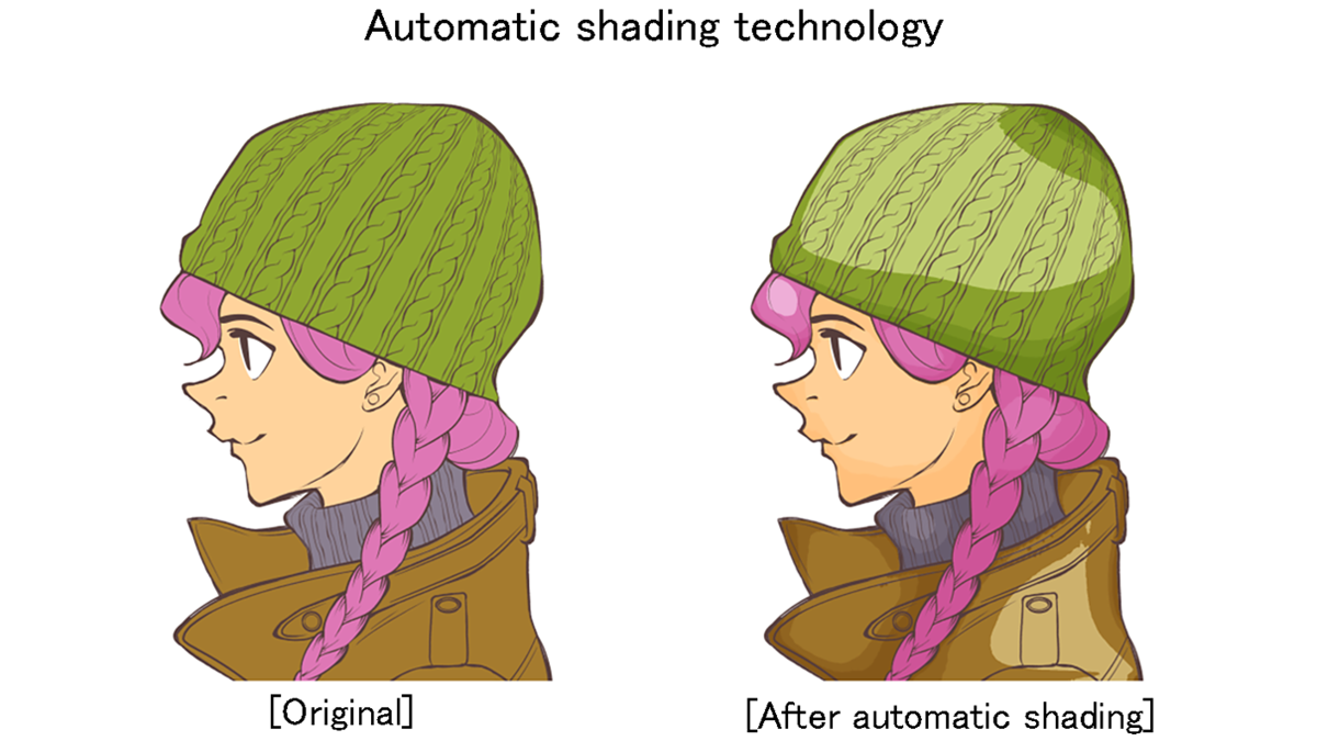 Celsys releases research on automatic shading tool and automatic detection of simple drawings