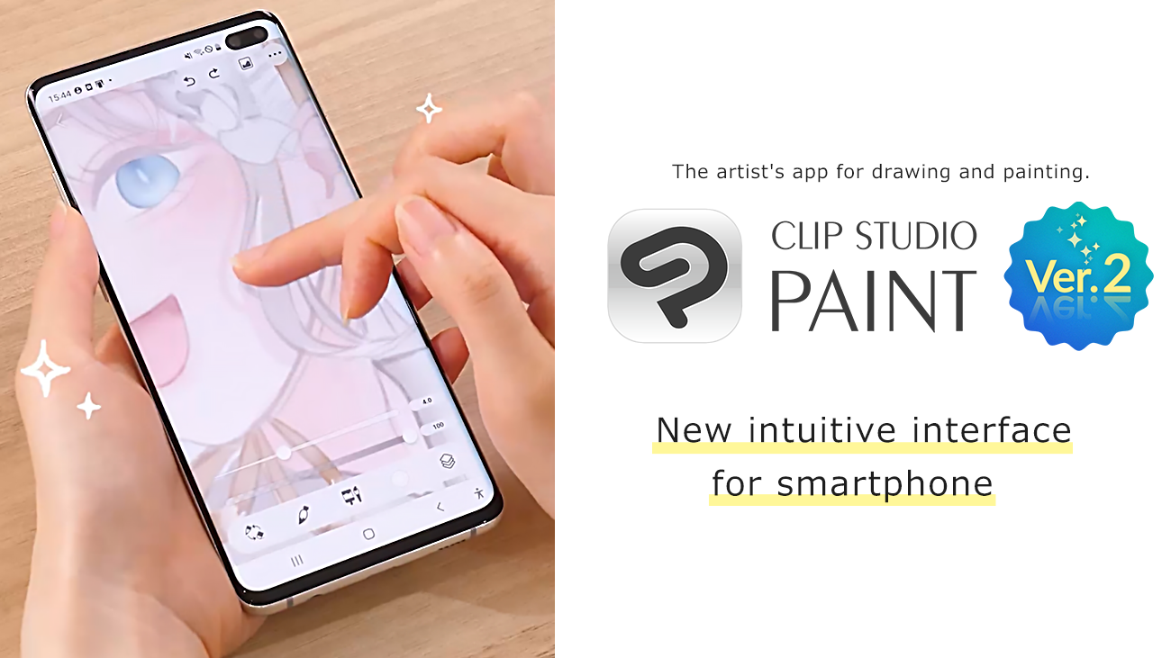 Latest free Clip Studio Paint update brings new intuitive interface to smartphones