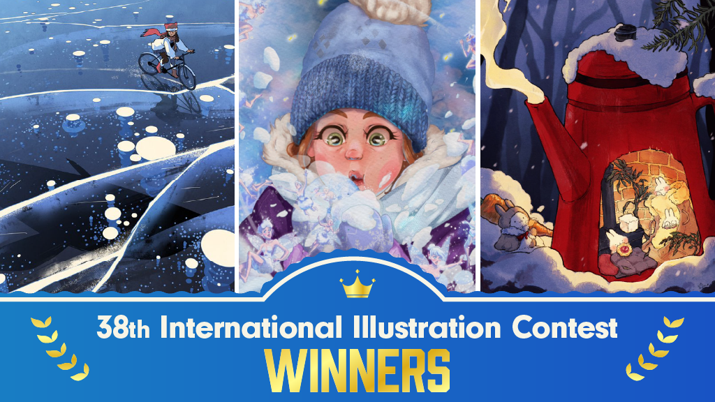 Spectacular Winter Artworks - Announcing the Winners of the 38th International Illustration Contest!
