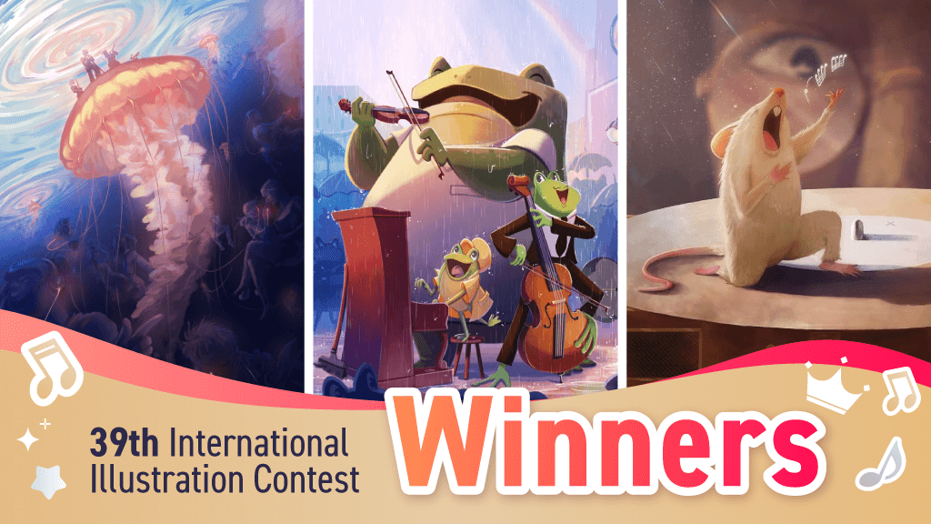 Musical Artworks Make an Impact - Announcing the Winners of the 39th International Illustration Contest!