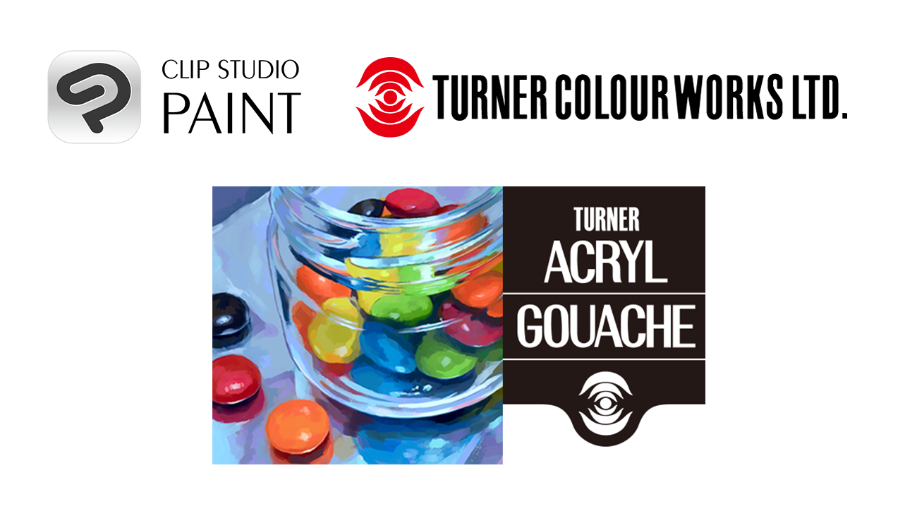 Clip Studio Paint teams up with Turner Acryl Gouache to offer free 154-swatch digital color set and digital gouache brushes