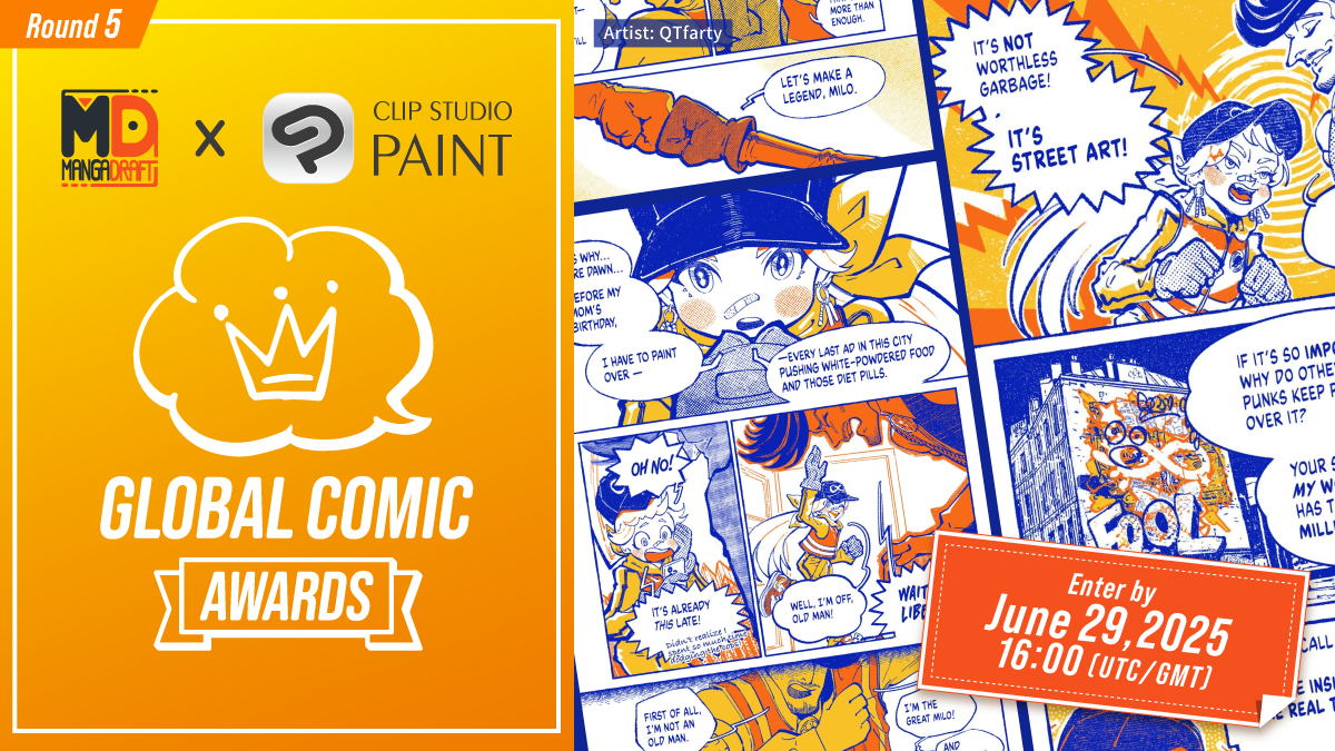 Fifth Global Comic Awards Open Jointly With Mangadraft　Contest Theme: First Love