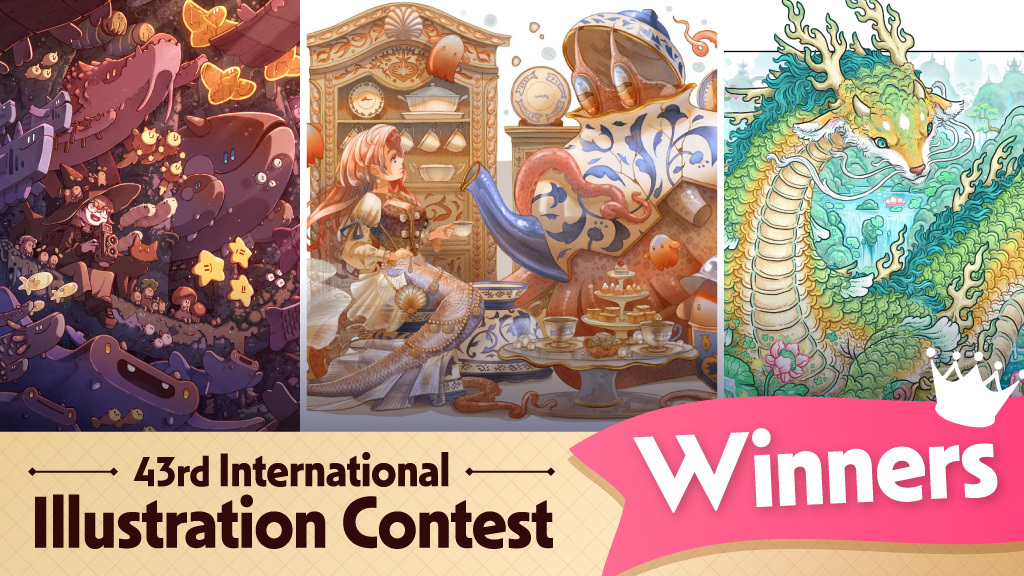 Announcing the Fantastic Winners of the 43rd International Illustration Contest!