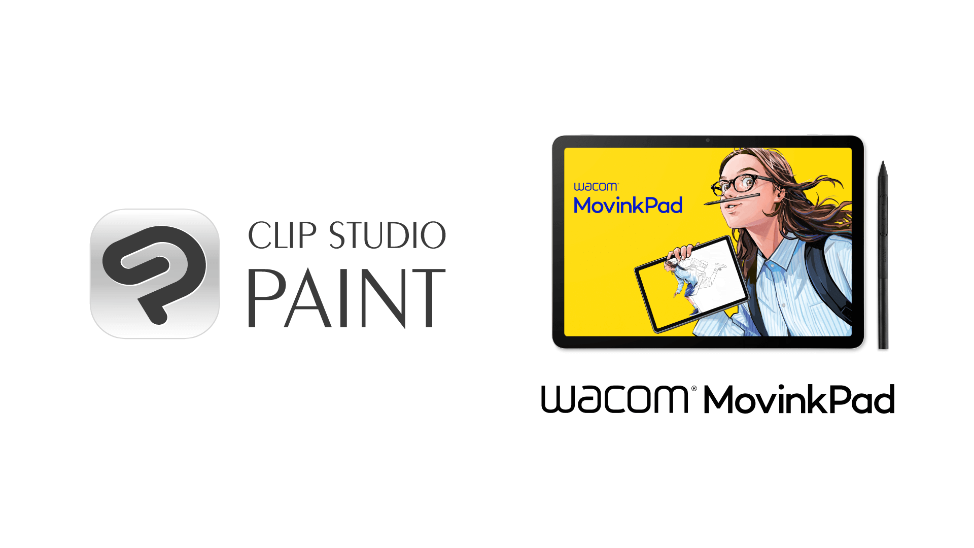「CLIP STUDIO PAINT」が7月17日発表のワコム新製品「Wacom MovinkPad 11」にバンドル　Android搭載の画期的なポータブルクリエイティブパッドで、いつでもどこでもクリエイターの描きたい気持ちを支援