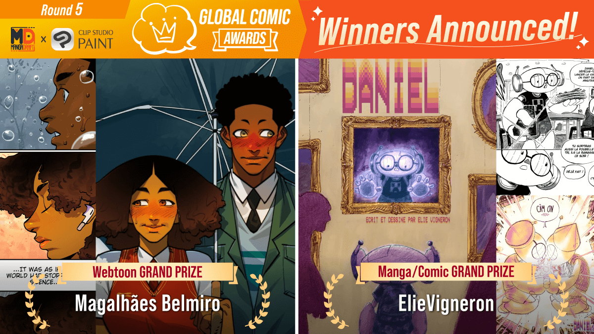 Winners of Mangadraft x Clip Studio Paint Global Comic Awards 2025 Announced!