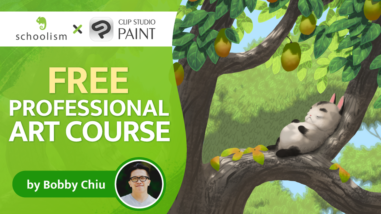 New digital art course by Schoolism x Clip Studio Paint taught by award-winning artist Bobby Chiu  - Special offer for first 500 students