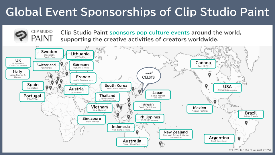 Celsys exhibits at Comic Market 106　Increase awareness of Clip Studio Paint through creator events in Japan and abroad