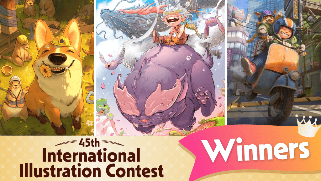 Cheerful Artworks Full of Smiles - Announcing the Winners of the 45th International Illustration Contest!