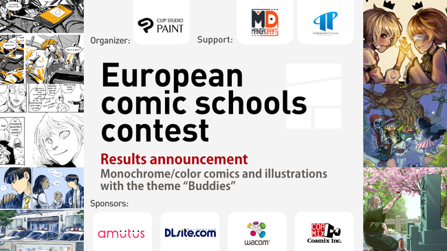 Announcing Winners of the European Comic Schools Contest Entered by 26 Schools