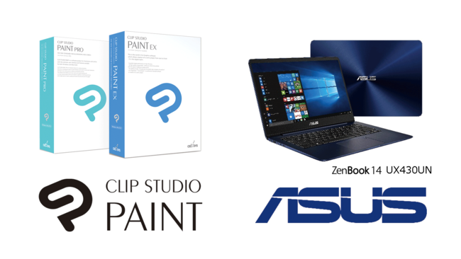 Asus Japan announces line-up of computers suitable for Clip Studio Paint