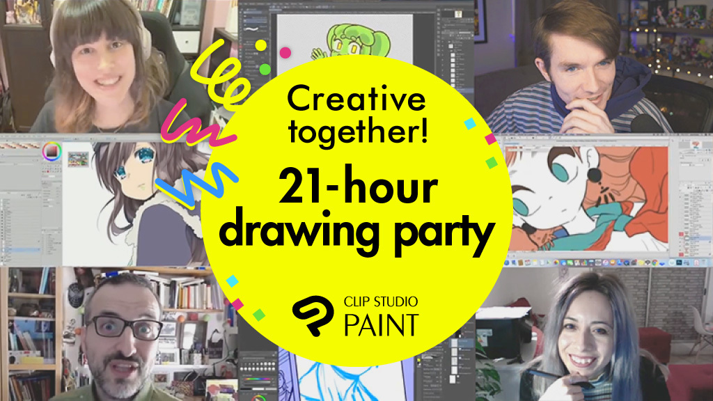 Creative Together! Connected Ink 21-hour Drawing Party Now accepting creator applications!